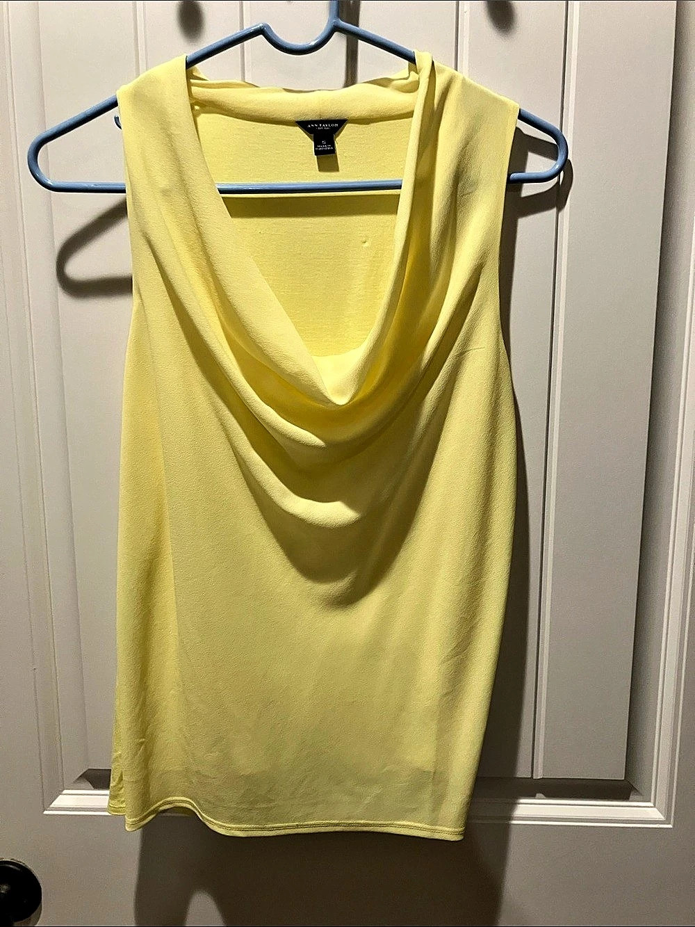 Ann Taylor Cowl Neck Tank in Yellow Size Small